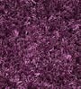 Purple Shaggy Polyester 8ft X 10ft Hand tufted Carpet