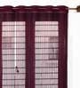 Polyester Sheer 7 Feet Set Of 2 Eyelet Curtains
