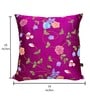Purple Silk Zari Embroidered 16x16 inches Cushion Covers (Set of 2)