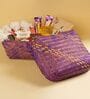 Purple Sitalpatti Square Basket