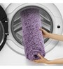 Purple Solid Polyester 24x16 Inches AntiSkid Bath Mat