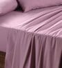 Purple Solid 144 TC 100% Cotton King Bedsheet with 2 Pillow Covers