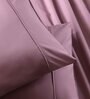 Purple Solid 144 TC 100% Cotton Queen Bedsheet with 2 Pillow Covers