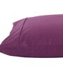 Purple Solid 200TC Cotton 20 x 30 Inches Pillow Covers (Set of 2)