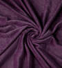 Purple Solid 300 TC Woollen Fitted Single Bedsheet with Pillow Cover