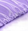 Purple Solid 400 TC Satin Queen Fitted Bedsheet with 2 Satin Pillow covers