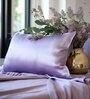 Purple Solid 400 TC Satin Set of 2 Pillow Covers