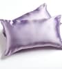 Purple Solid 400 TC Satin Set of 2 Pillow Covers