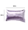 Purple Solid 400 TC Satin Set of 2 Pillow Covers