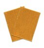 Mustard Solid Chenille 24x16 Inches AntiSkid Bath Mats (Set of 2)