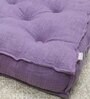 Purple Solid Cotton 24 x 24 Inches Floor Cushion