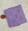 Purple Solid Cotton 24 x 24 Inches Floor Cushion