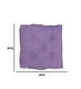 Purple Solid Cotton 24 x 24 Inches Floor Cushion