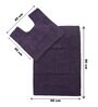 Purple Solid Cotton 31.5x20 Inches Max Absorbant Bath Mat
