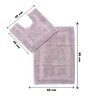 Purple Solid Cotton 31.5x20 Inches Max Absorbant Bath Mat