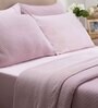 Purple Solid GSM 320 Cotton  Single Bed Cover