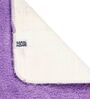 Purple Solid Microfibre 20x14 Inches AntiSkid Bath Mat (Set of 2)