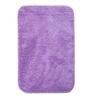 Purple Solid Microfibre 20x14 Inches AntiSkid Bath Mat (Set of 2)