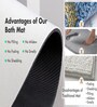 Purple Slogan Rubber 23.6X15.7 Inches Max Absorbant (1Pc) Oval Bath Mat
