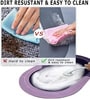 Purple Slogan Rubber 23.6X15.7 Inches Max Absorbant (1Pc) Oval Bath Mat
