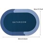 Purple Slogan Rubber 23.6X15.7 Inches Max Absorbant (Pack of 2) Oval Bath Mat