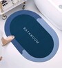 Purple Slogan Rubber 23.6X15.7 Inches Max Absorbant (Pack of 2) Oval Bath Mat
