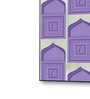 Purple Square Pattern Canvas Wall Art Print