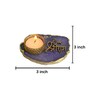 Purple Stone Figurine Tea light Holder