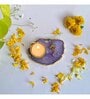 Purple Stone Figurine Tea light Holder
