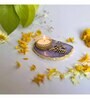 Purple Stone Figurine Tea light Holder