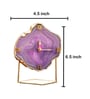 Purple Stone Table Clock
