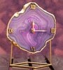 Purple Stone Table Clock