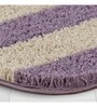 Purple Geometric Polyester 24x16 Inches AntiSkid Bath Mat