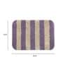 Purple Geometric Polyester 24x16 Inches AntiSkid Bath Mat