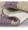 Purple Geometric Polyester 24x16 Inches AntiSkid Bath Mat