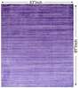 Purple Stripes Wool 8X5 Feet Handloom Carpet