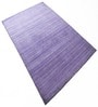 Purple Stripes Wool 8X5 Feet Handloom Carpet