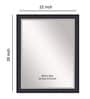 Synthetic Wood Rectangle Wall Mirror in Purple colour