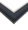 Synthetic Wood Rectangle Wall Mirror in Purple colour