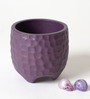 Pebble Purple Terracotta Desk Pot