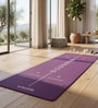 Purple Thermoplastic Elastomer 72X24 Inches Anti Skid Yoga Mat
