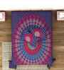 Purple Traditional 180 TC Cotton  King Sized Bedsheet with 2 Pillow Covers