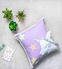 Purple Unicorn Poly Cotton 16 X 16 Inchs Kids Cushion Cover