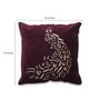 Purple Velvet Nature 16x16 inches Cushion Cover (5Pc)