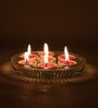 Purple Wax Tealight Candles Set Of 30