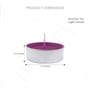 Purple Wax Tealight Candles Set Of 30