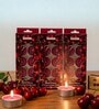 Purple Wax Tealight Candles Set Of 30