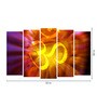 Purple Wood Multiple Frames Beautiful Om Sign Spiritual Art Panels
