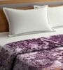 Purple Abstract Wool 1000 GSM Double Bed Blanket