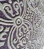 Purple Wool Abstract 4 X 6 Feet Hand Tufted Carpet